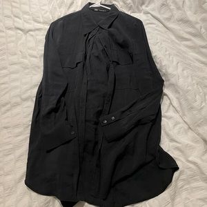 Black Zara Button Up overshirt size S